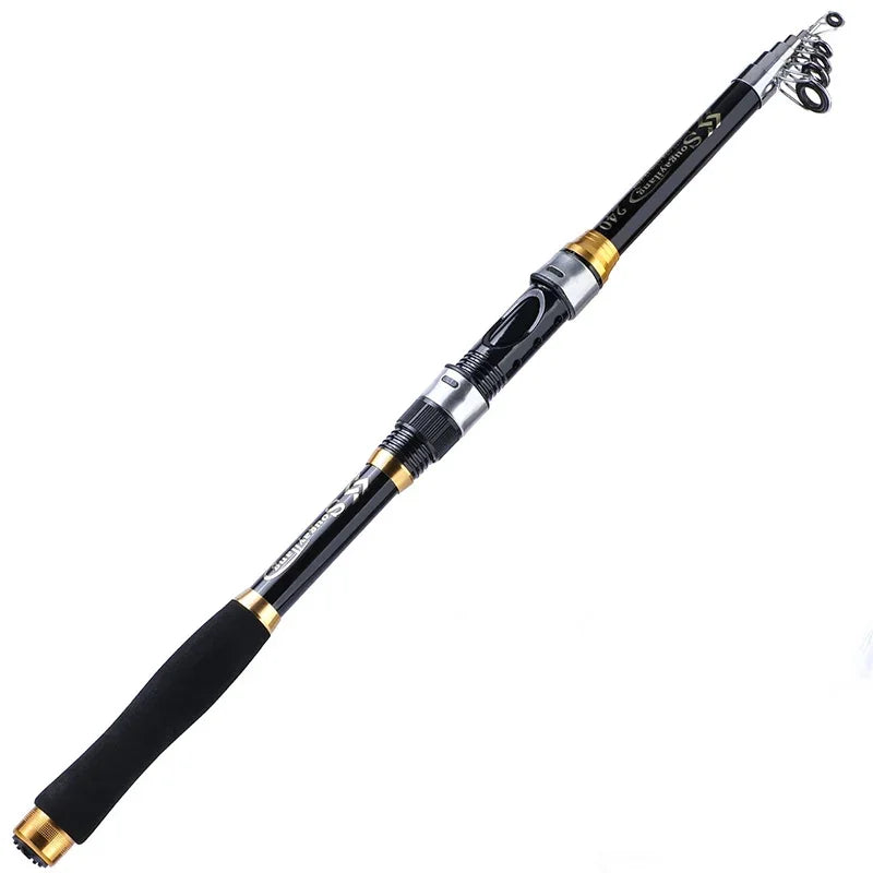 Sougayilang 1.8-3.3M Telescopic Fishing Rods 6-8 Sections Ultralight Glass Fiber Carp Fishing Rods Spinning Pole Fishing Tackle
