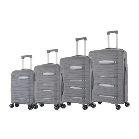 ARISE SHOP 4 Set ABS Luggage, Travel Luggage Hard Case, Travel Trolley, 360 ° Twist Wheels, Mini 19 '', Cabin 20'', medium 24 ''Big 28, various colors