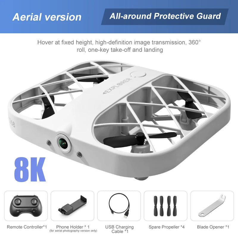 JJRC H107/H36 8K menembak mini drone quadcopter kanak-kanak mainan kawalan jauh helikopter pintar mengelak halangan