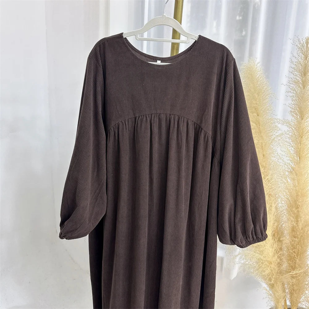 Abaya Doa Musim Dingin untuk Wanita Muslim Islam Abaya Ramadan Eid Gaun Afrika Dubai mewah Jubah Kaftan kaftan marocain femme