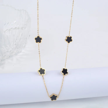 Gelang Bunga Plum Tumbuhan Barang Kemas Keluli Tahan Karat Halus Berkualiti Tinggi untuk Hadiah Gelang Semanggi 7 Warna Wanita