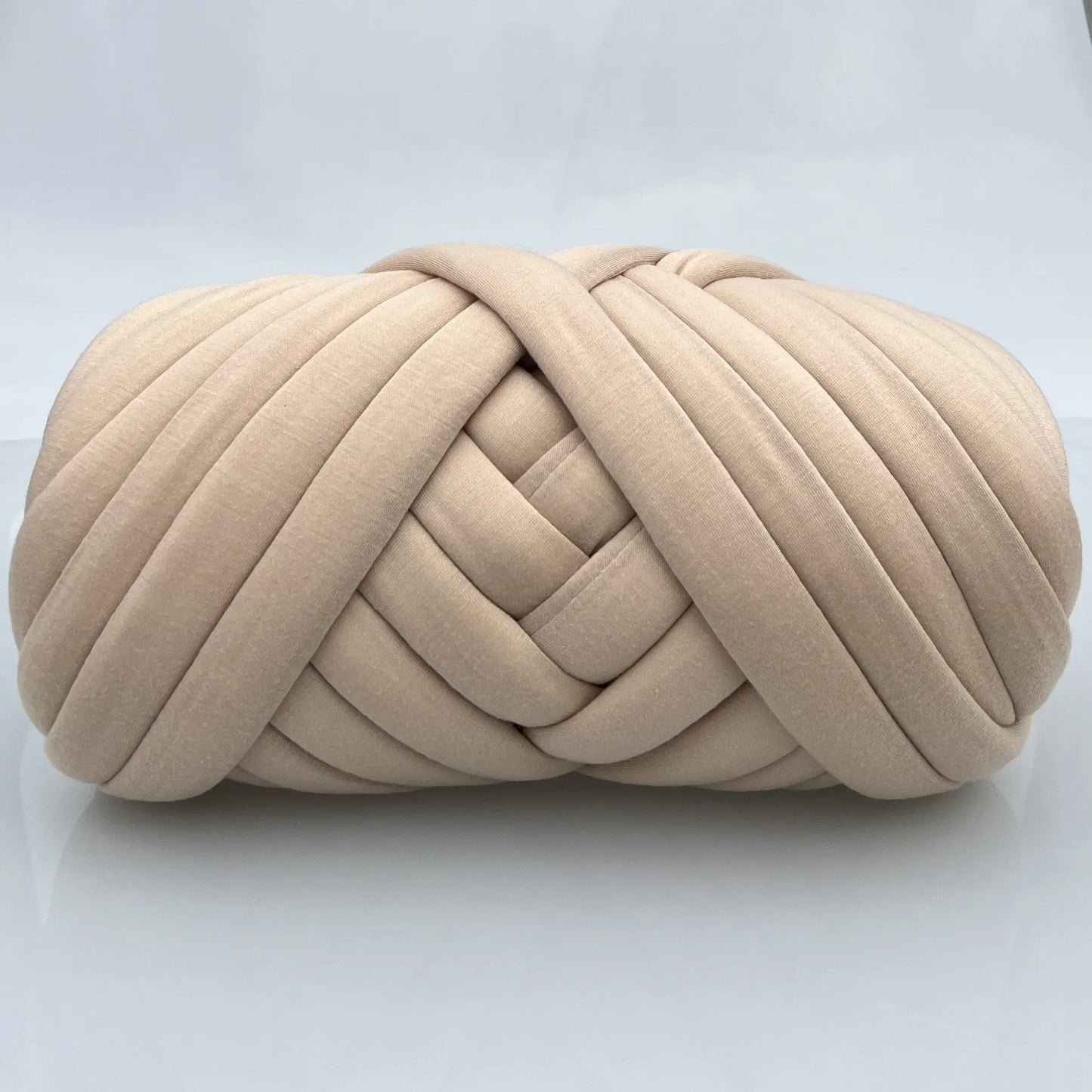 Hand Knitting Spin Coarse Thread DIY Pet Nest Thick Chunky Yarn Cotton Wool Tube Crochet Yarn Soft Bulky Arm Roving Blanket