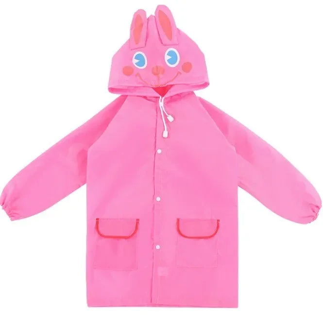1Pcs Baju Hujan Kanak-kanak Poncho Kartun Korea Jubah Itik Kuning Kecil Baju Hujan Kanak-kanak Luaran Baju Hujan Tadika Sekolah
