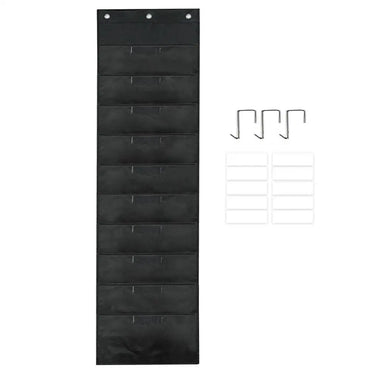 Wall Mounted File Organizer Storage Pocket Chart 10 Pockets Hanging Storage Holder For Classroom Office Organization With Labels
