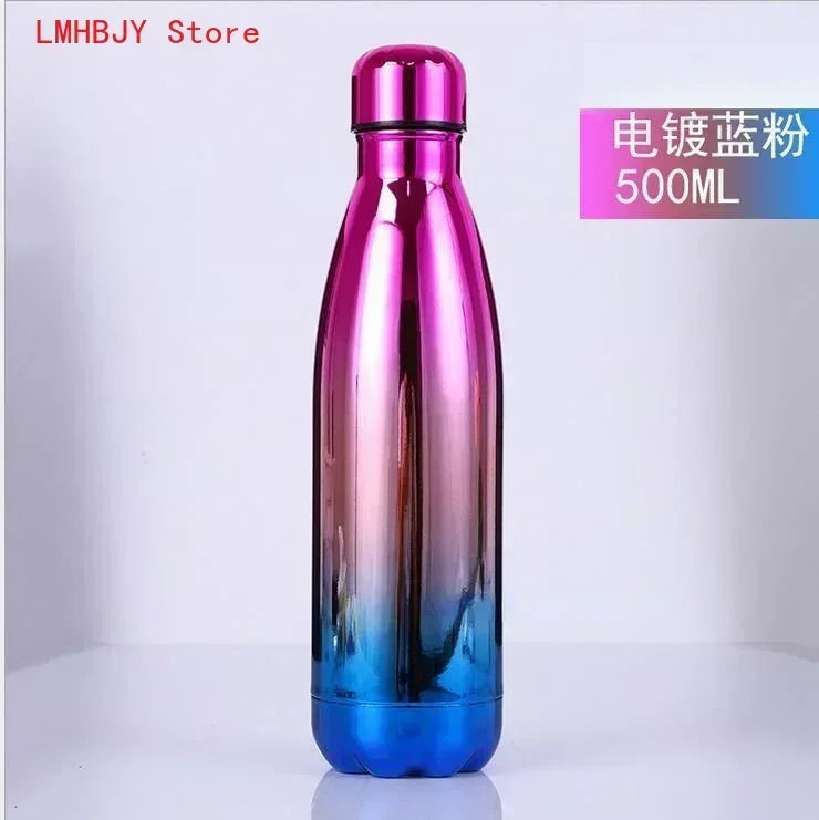 500ml Double-Wall Insulated Vacuum Flask Stainless Steel Thermos Cola Water Beer Outdoors Sport Water Bottle