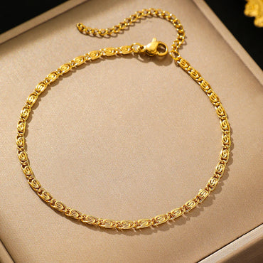 Stainless Steel Bracelet New Style Simplicity Subtlety Paper Clip Chain Lightweight Luxury Bracelet For Women Jewelry Daily Wear