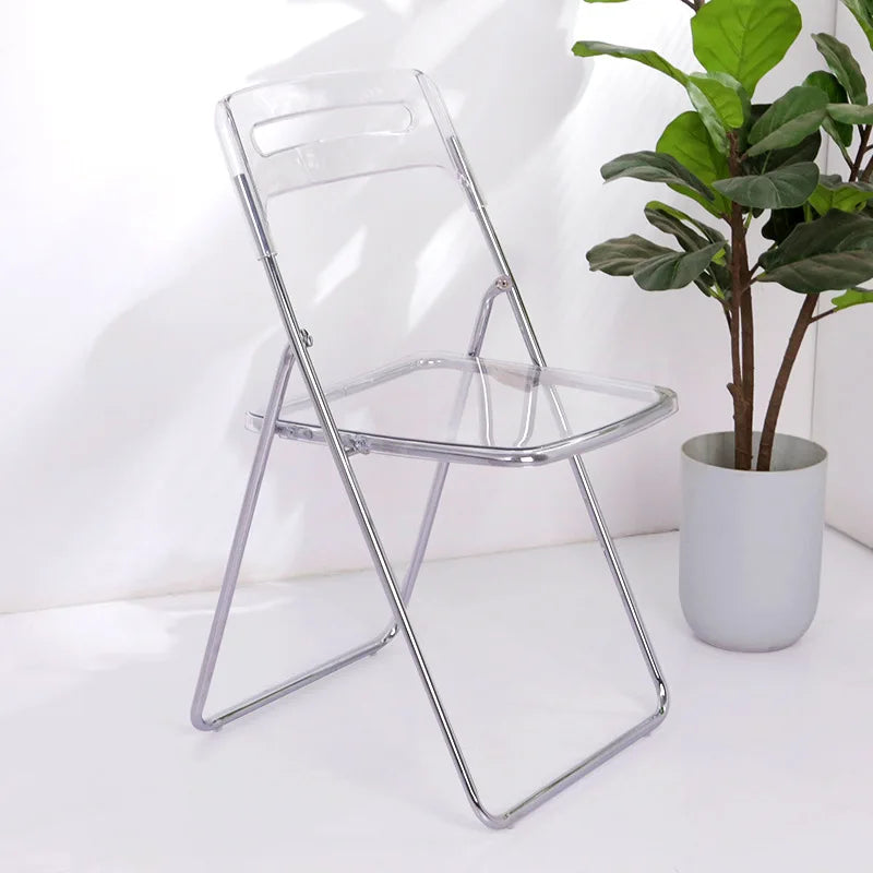 Folding Chairs Minimalist Home Leisure Backrest Chairs Dining Chairs Exhibition Chairs Plastic Training Chairs Dining Chair 2024