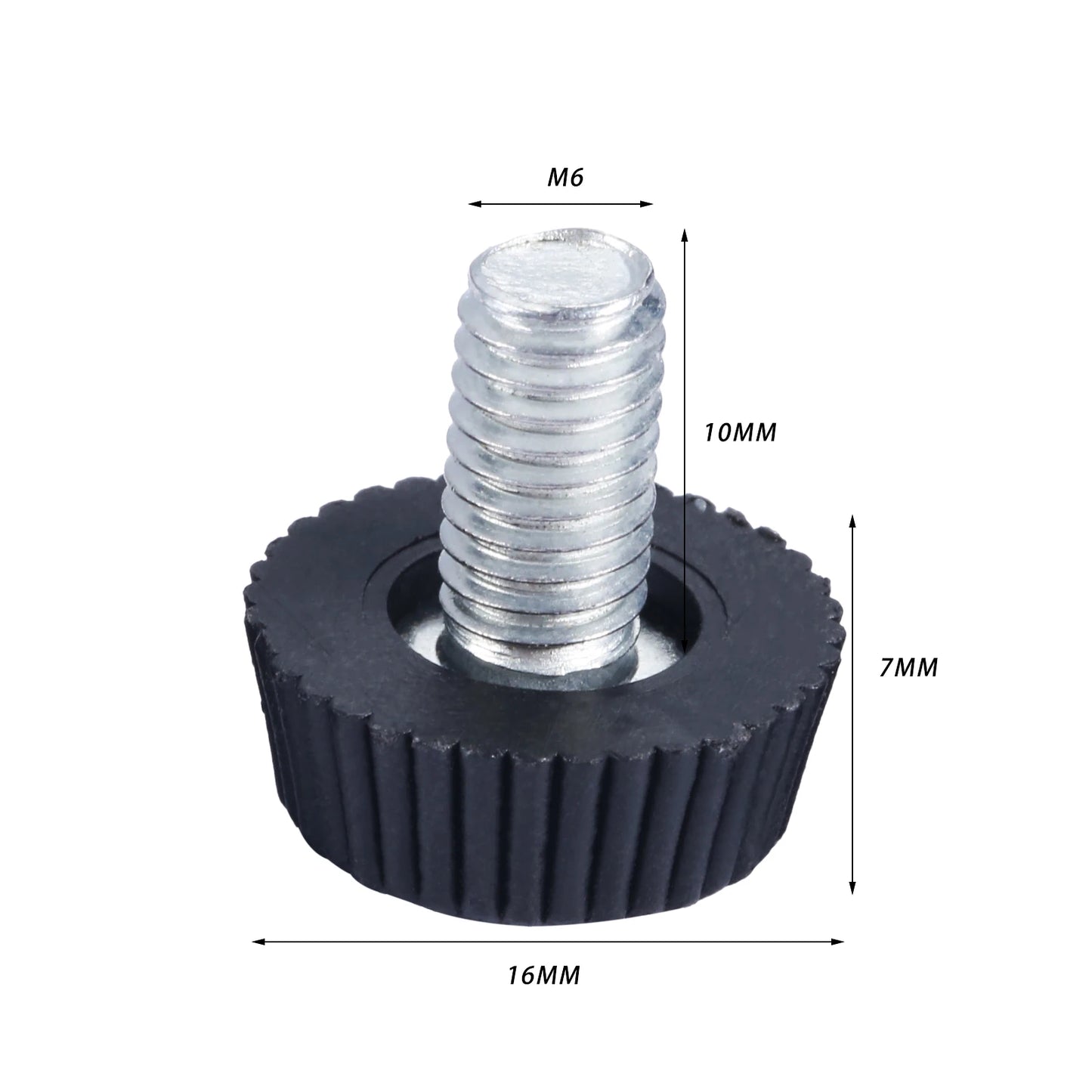 10Pc Height Adjustable Leveling Chair Leg Feet Furniture Mat Screw-in Base Sofa Bed Cabinet Table Floor Protector M6*10mm Thread