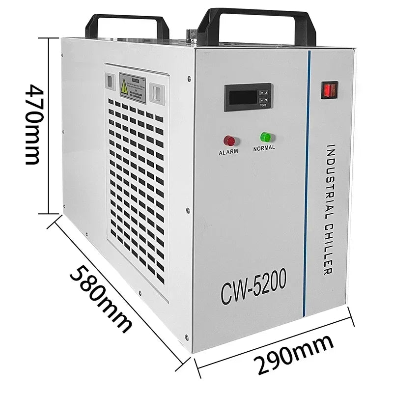 VEVOR Laser Engraving Machine Chiller Thermolysis Industrial Water Cooler 60W-130W CO2 Glass Tube CNC Spindle Cooling