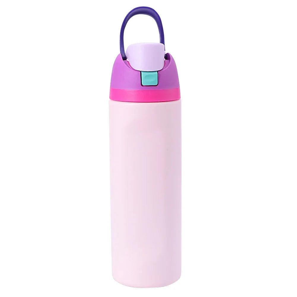 19oz 24oz 32oz Botol Air Keluli Tahan Karat Tertebat Dengan Cawan Termos Jerami Kelalang Vakum Botol Air Kereta Untuk Perjalanan Sukan