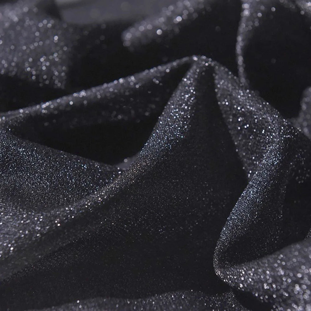 Glitter Knitted Stretch Mesh Fabric Starry Sky Design Wedding Decorative DIY Crafts Skirt Curtain Party Supply Cloth Accessories