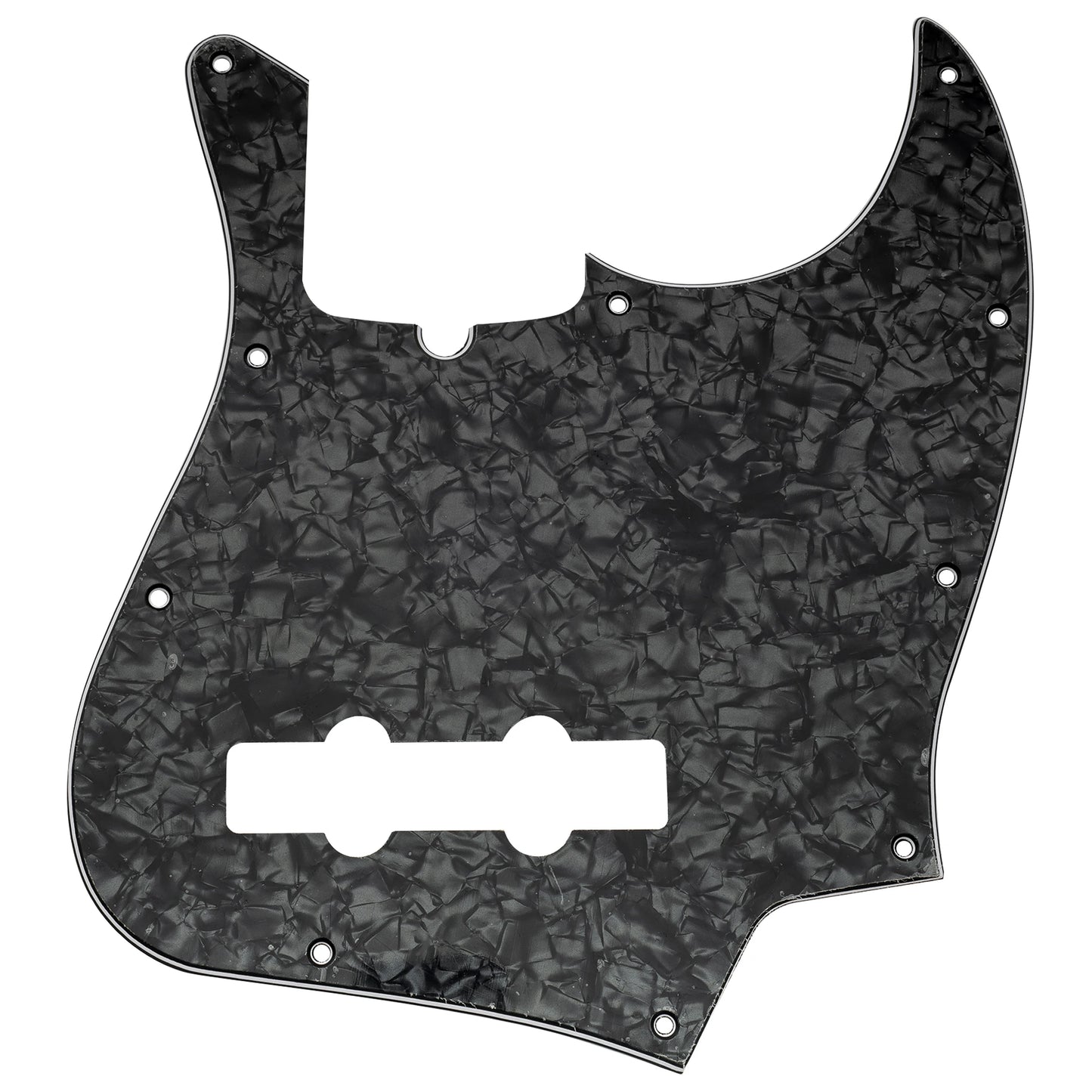 Musiclily Pro 10-Hole Modern Style J Bass Pickguard for 4 String American Jazz Bass
