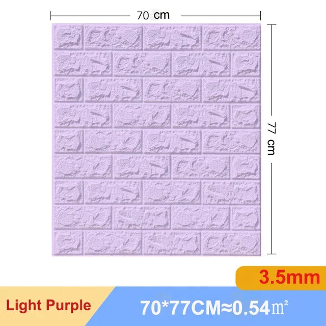 1/5/10Pcs 70*77cm Self-adhesive 3D Retro WallPaper Crash Sponge Imitation Brick Wall Sticker for Home DIY Wall Decor Backdrop