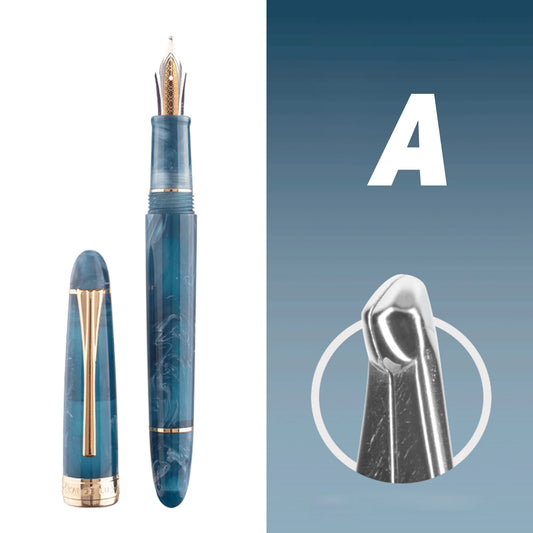 Kaigelu 356 Resin Fountain Pen dengan Klip Emas NMF Nib Warna Cantik Bekalan menulis Pen dakwat untuk Hadiah Perniagaan Pejabat