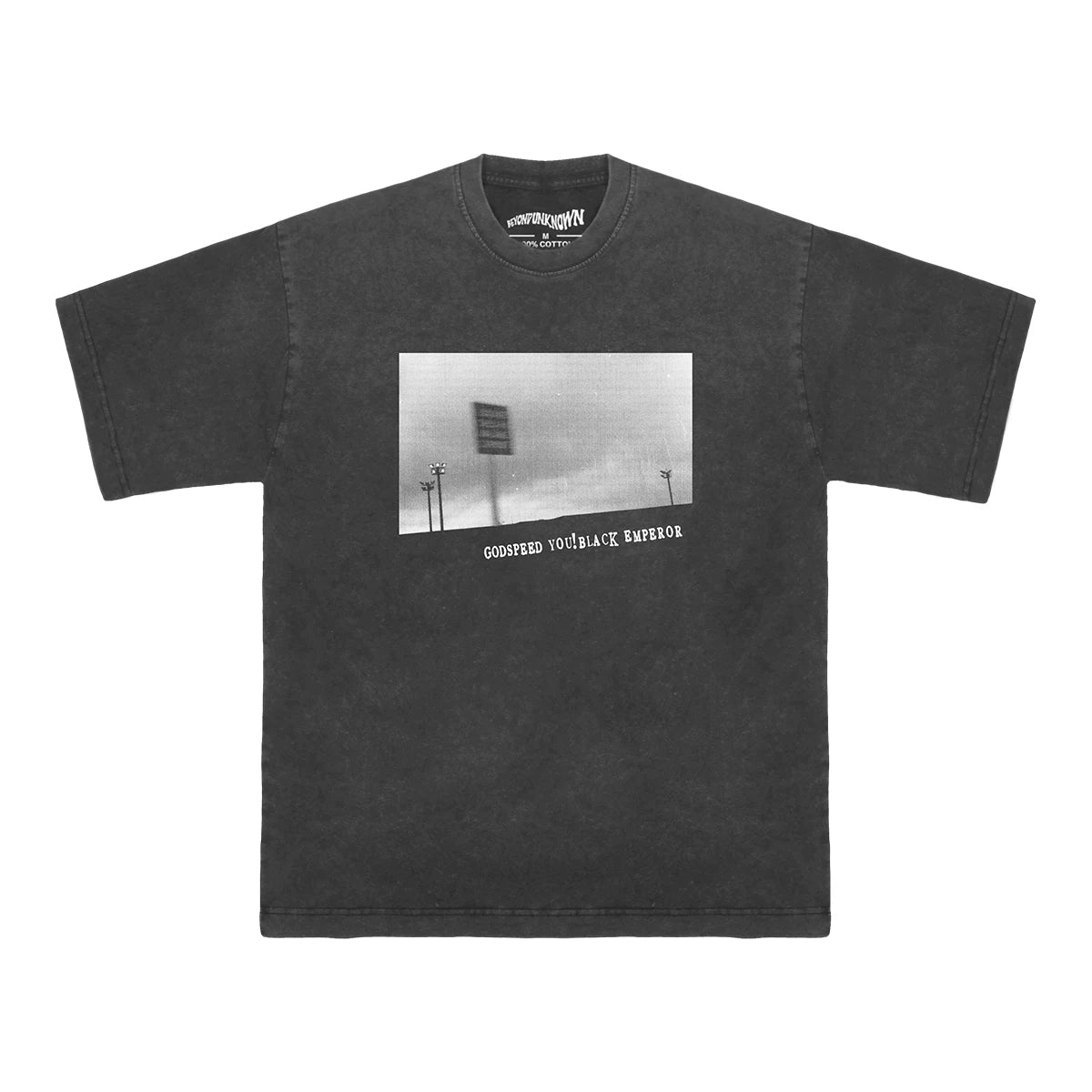 Godspeed You Black Emperor T-Shirt Post Rock Sigur Ros Men Washed Long Sleeves Men's Clothing Short Sleeve Cotton Tee Shirt