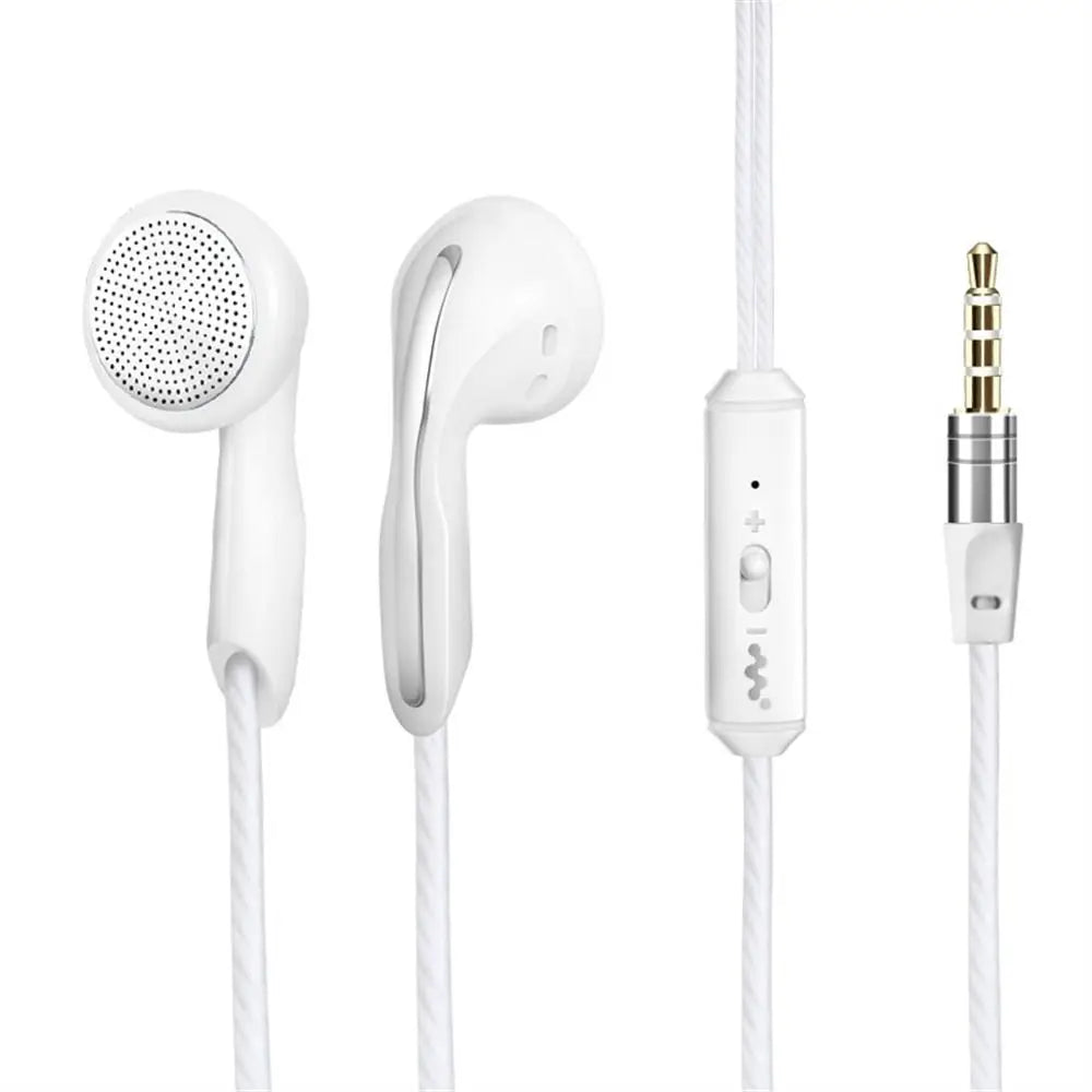 Microphone Stereo Bass Noise Cancel For Smartphone Phone Headset Sport Headset Wired Earphones In Ear Earphones Flat Earbuds