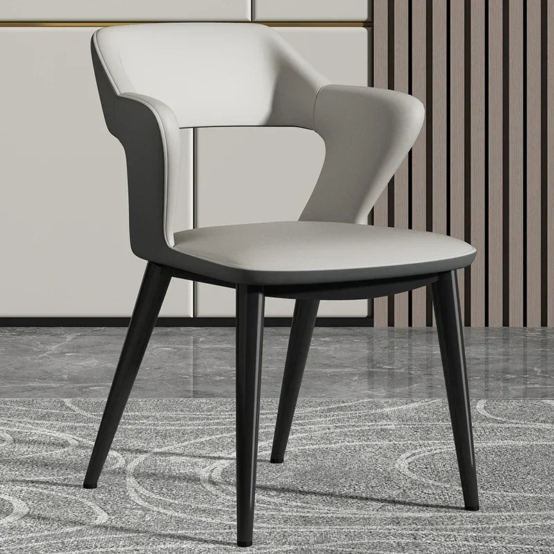 Light Luxury Dining Chairs High-Grade Tea Table Chairs Simple Negotiation Chairs with Backrest Modern Luxury Dining Set