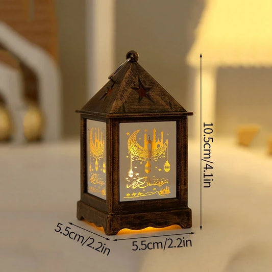 Ramadan Decoration Lantern Light 2024 Islamic Muslim Festival Party LED Lantern Ramadan Kareem Decorations For Home Accessories