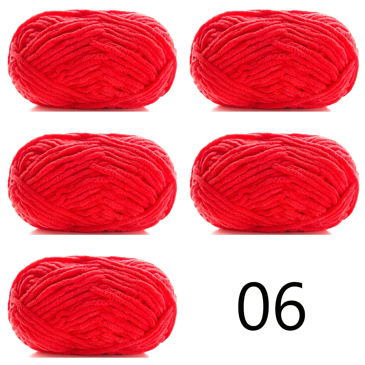 5pcsX50g Thick Velvet Yarn Handmade DIY Knitting Yarn Wholesale Wool Line Scarf Hat Soft Chenille Yarn Knit Wol