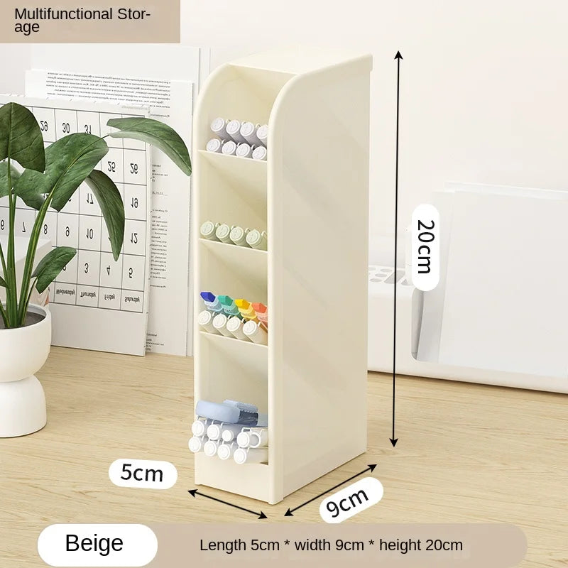 Pen Organizer Desk Organization Cute Desk Pencil Markers Cup Holder Storage Box Set Multi-Functional Stationary for Home Office