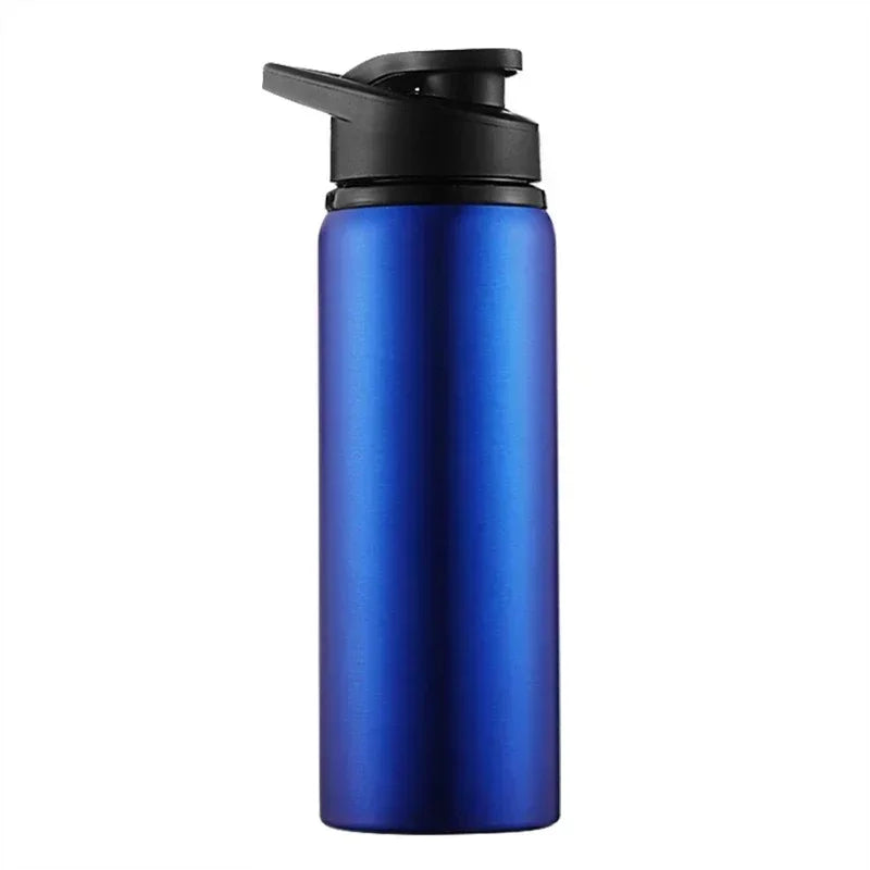 2Pcs Portable Stainless Steel Bicycle Water Bottle Straight Drinking Outdoors Sports Travel Kettle Metal Water Bottle