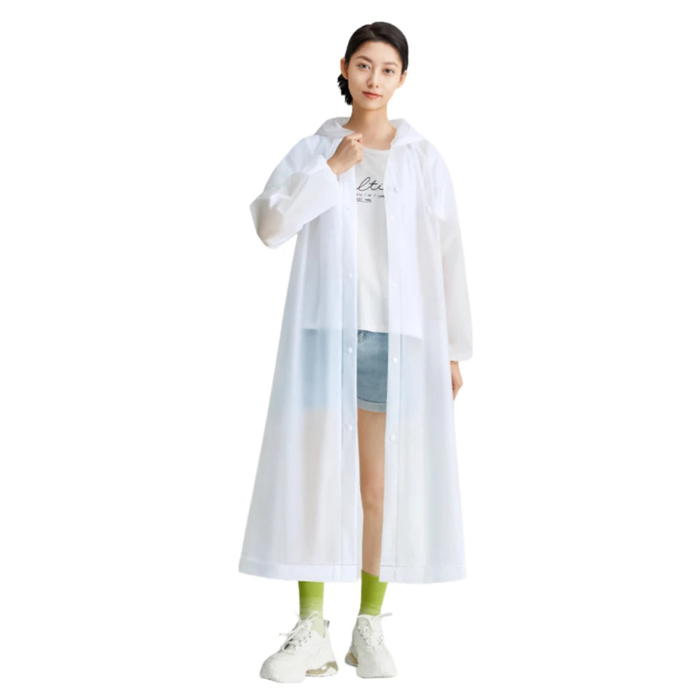 Black Fashion Adult Waterproof Long Raincoat Outdoor Travel Climbing Waterproof Rain Gear Universal One Piece Raincoat Tool