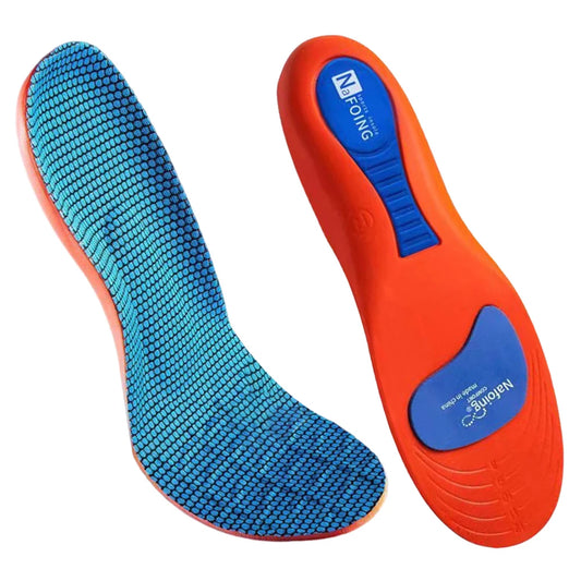 1 Pair Norelie Insoles Shock Absorption Orthopaedic Insoles Arch Support Plantar Fasciitis Orthotic Insole for Runners Athletes