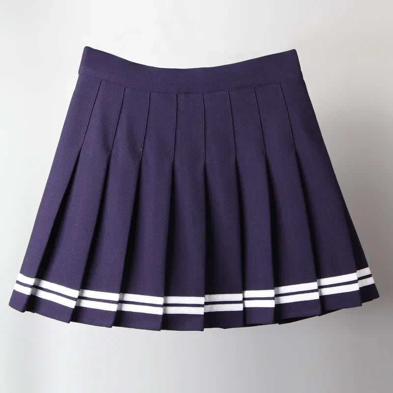 Skirt Mini Pinggang Tinggi Hitam Punk Pleated Vintage Skirt Gothic Streetwear Cross Cetak Skirt Wanita Berlipat Lolita Skirt Harajuku
