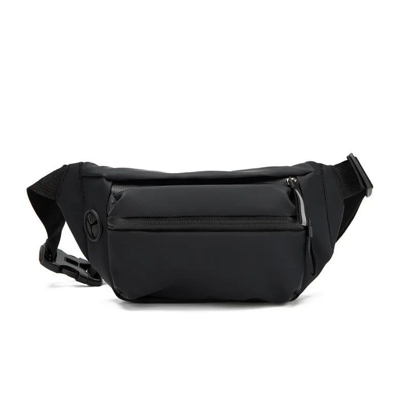 Men Chest Bag Fashion Trend Shoulder Breast Belt Bag Sports Husband Sports Waterproof Travel Sling Side Chest Bag for Men Pouch