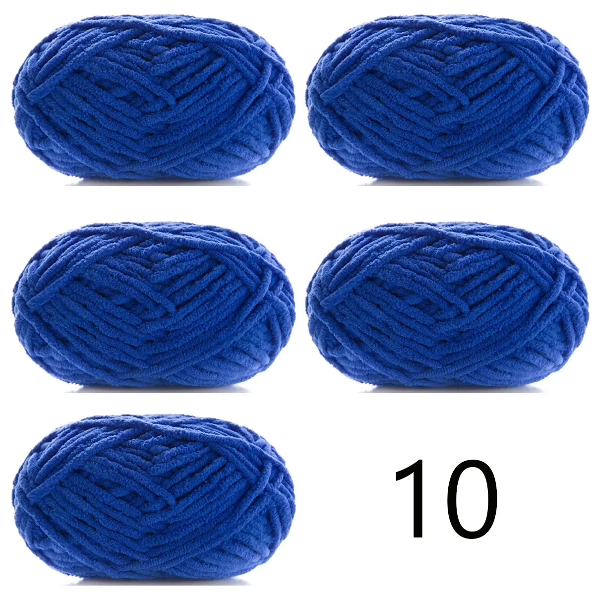 5pcsX50g Thick Velvet Yarn Handmade DIY Knitting Yarn Wholesale Wool Line Scarf Hat Soft Chenille Yarn Knit Wol