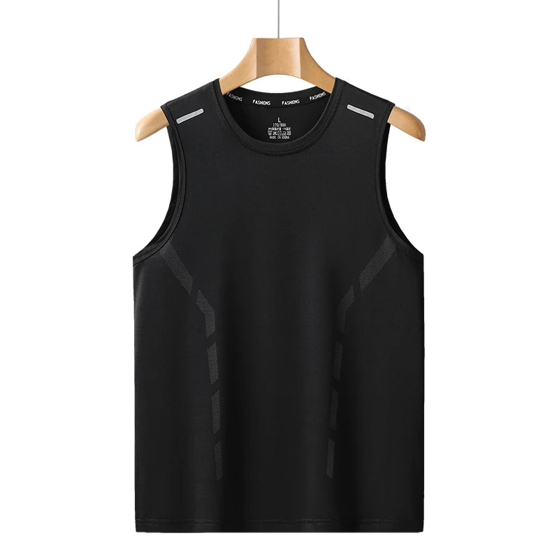 YJKVUR Sports Quick Dry Sleeveless T-Shirt for Men Summer Men Basketball Gym Clothing Breathable Lightweight Plus Size Tank Top