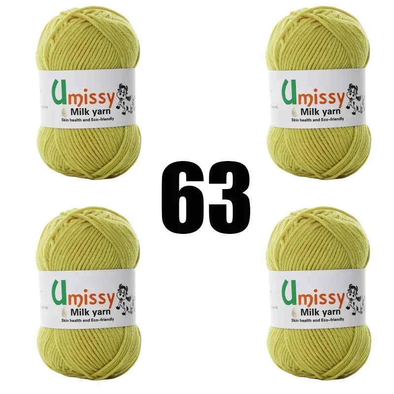 4pcs 50g Knit Yarn for Sale Hilo Yarn Crochet Threads Ball Estambre Para Tejer