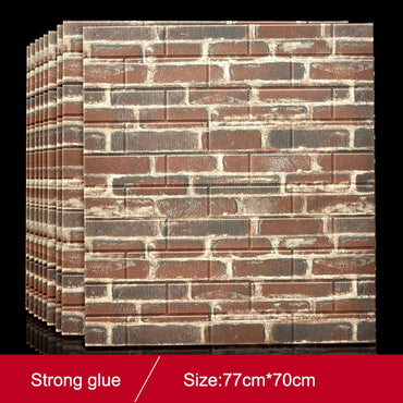 1/5/10Pcs77*70CMBrick Wall Stickers Decor Self-Adhesive Waterproof Wallpaper For Kids Room Bedroom 3D Wall Sticker Brick decor