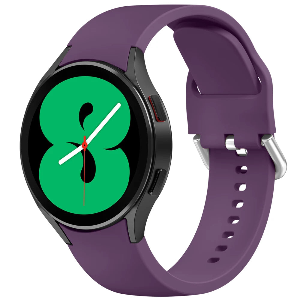 Tali Silikon 20mm Untuk Jam Tangan Samsung Galaxy 6/5/4 44mm 40mm pro Gelang Jam Untuk Jam Tangan Galaxy 6 4 Jalur 43mm/47mm 42mm/46mm Klasik Klasik