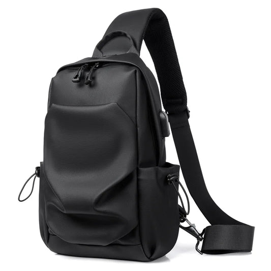 Casual Handbags Accessories Chest Tote Bag Organizer Solid Color Men's Chest Bag Multifunctional Single Shoulder Crossbody Bag