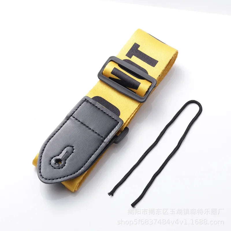 Guitar Strap Multi-Color Guitar Belts Adjustable Colorful Printing Nylon Straps Bass Acoustic Electric Accessories
