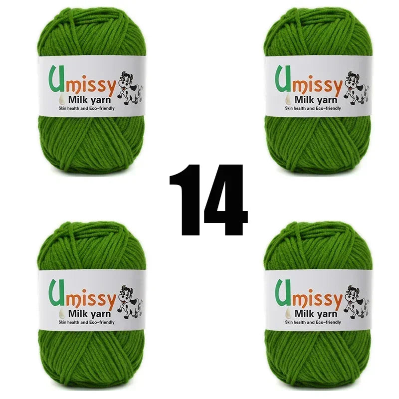 4pcs 50g Knit Yarn for Sale Hilo Yarn Crochet Threads Ball Estambre Para Tejer