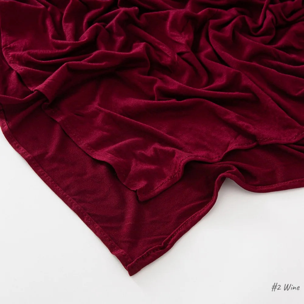 Jersi Wanita Muslimah Baru Hijab Warna Pepejal Balut Kepala Malaysia Fesyen Tudung Turban Islam Veil Keanjalan Modal Premium