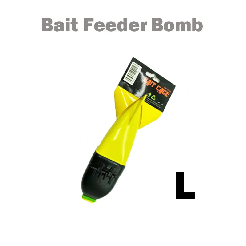 TOLU Memancing Roket Feeder Besar Kecil Spod Bomb Float Lure Umpan Pemegang 2 Saiz Pellet Roket Feeder Kedudukan Aksesori Gear