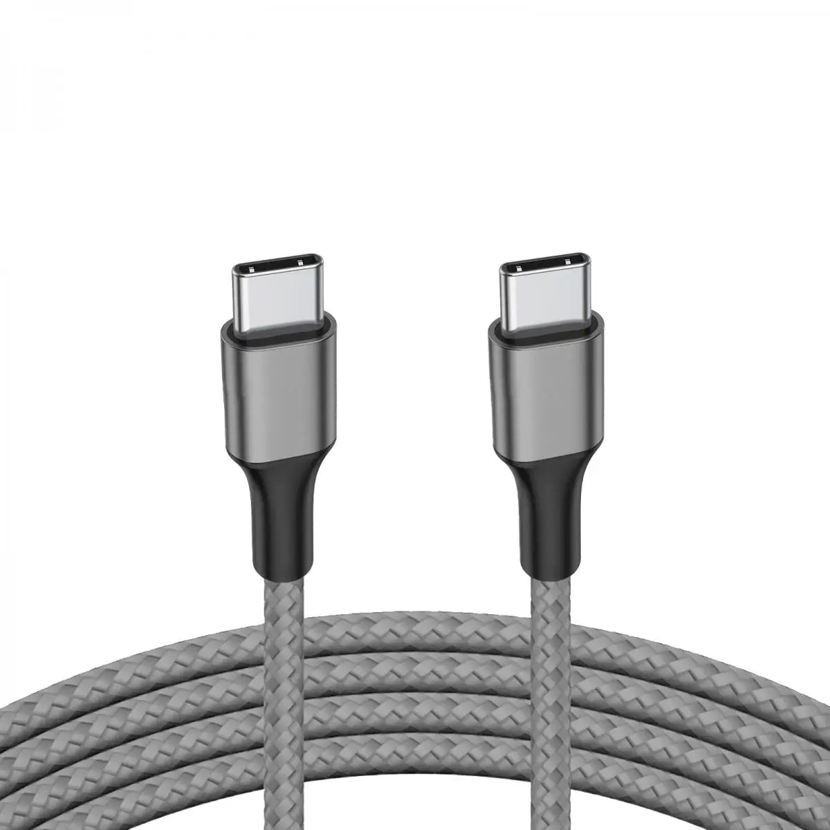 Pengecas penyesuai USB Jenis-C ke USB Jenis-C Kabel Pengecasan Pantas 3.0, 1m.
