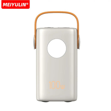 MEIYULIN 60000mAh Power Bank 100W PD Charger Bank kuasa Kapasiti Bateri Besar Stesen Janakuasa Pengecasan Pantas Untuk iPhone Xiaomi