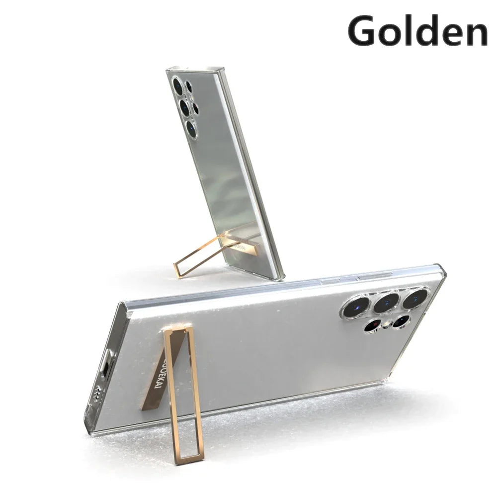 ZUOEKAI For Samsung Galaxy S24 S24 Plus S24 Ultra Bracket Case S24Plus S24Ultra S24+ support Cover stand Back Protective Housing