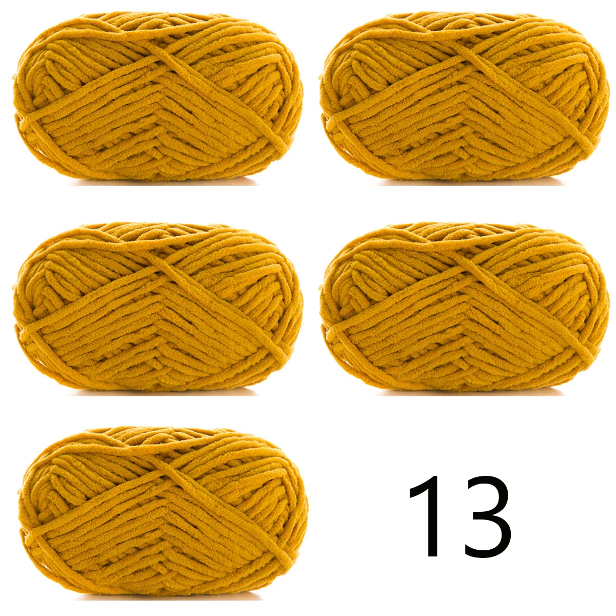 5pcsX50g Thick Velvet Yarn Handmade DIY Knitting Yarn Wholesale Wool Line Scarf Hat Soft Chenille Yarn Knit Wol
