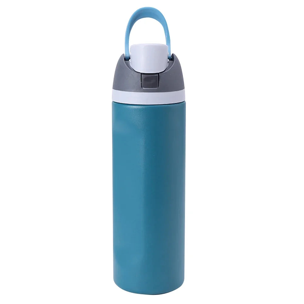 19oz 24oz 32oz Botol Air Keluli Tahan Karat Tertebat Dengan Cawan Termos Jerami Kelalang Vakum Botol Air Kereta Untuk Perjalanan Sukan