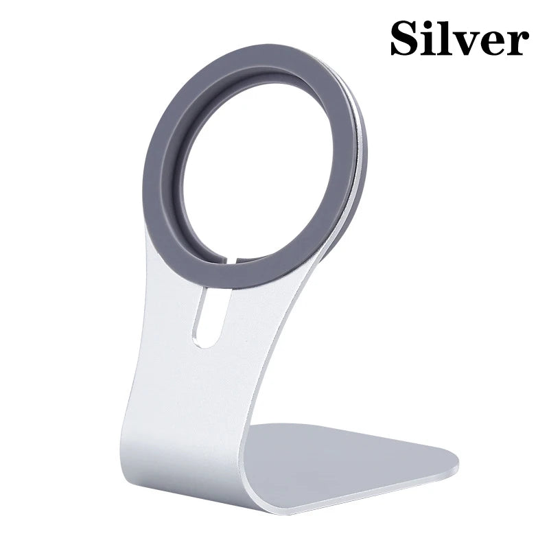 Pendirian Pengecas Telefon Bimbit Magsafe Pendirian Telefon Magnet Pendirian Aloi Aluminium Untuk Pendirian Pengecasan Wayarles Pantas Siri 12 IPhone