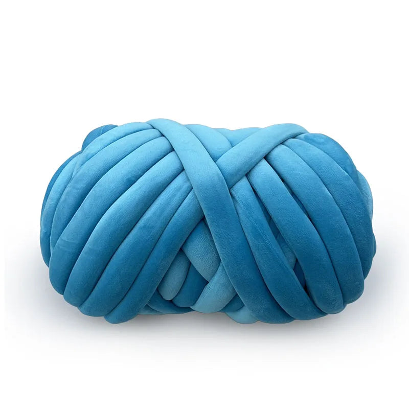 500g Super Velvet Chunky Yarn Thick Bulky Giant Thread White Bag for Hand Knitting DIY Arm Soft Big Blanket Carpet