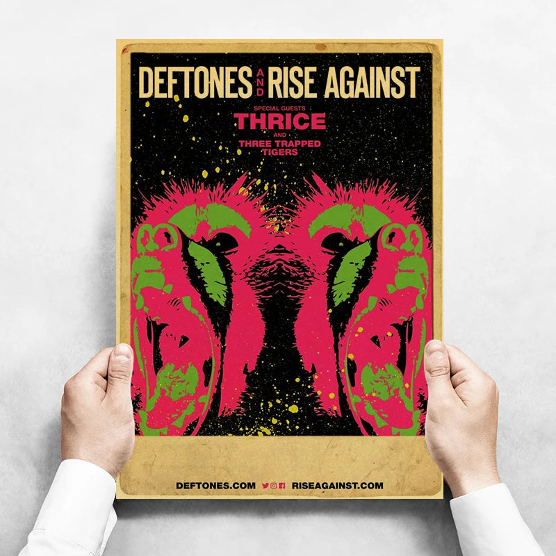 Mitski Drake Deftones Band Girl Lovers Poster Album Muzik EstetikRapper Kanvas Lukisan Poster Hiasan Dinding Bilik untuk Dinding