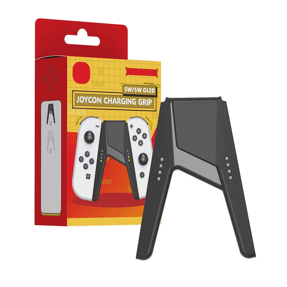 Charging Grip Bracket for Nintendo Switch Gaming Controller Grip Charging Station for Nintendo Switch OLED Joy-Con Stand Holder