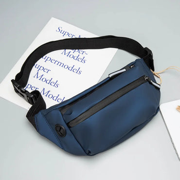 Men Chest Bag Fashion Trend Shoulder Breast Belt Bag Sports Husband Sports Waterproof Travel Sling Side Chest Bag for Men Pouch