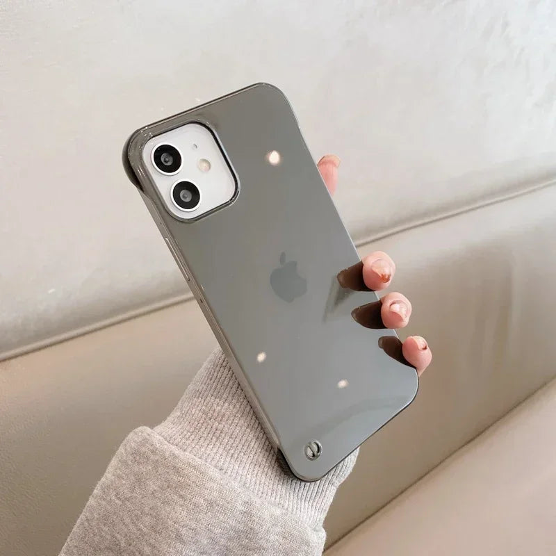 Slim Frameless Clear Phone Case For iPhone 15 14 13 12 Mini 11 Pro XS Max XR X 8 7 Plus SE 2022 2020 Transparent Plastic Cover